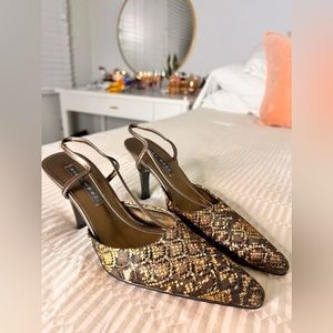 Nine West Slingback Pointed Toe Heels